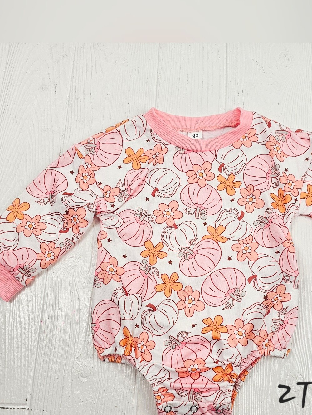 Pumpkin Todder Girls Romper